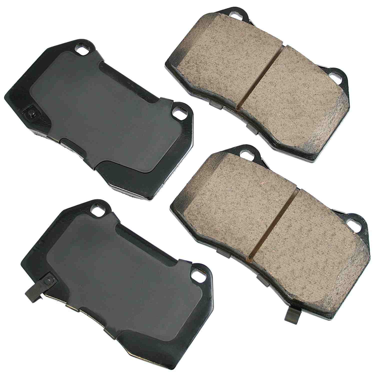 Front View of Front Disc Brake Pad Set AKEBONO ASP960