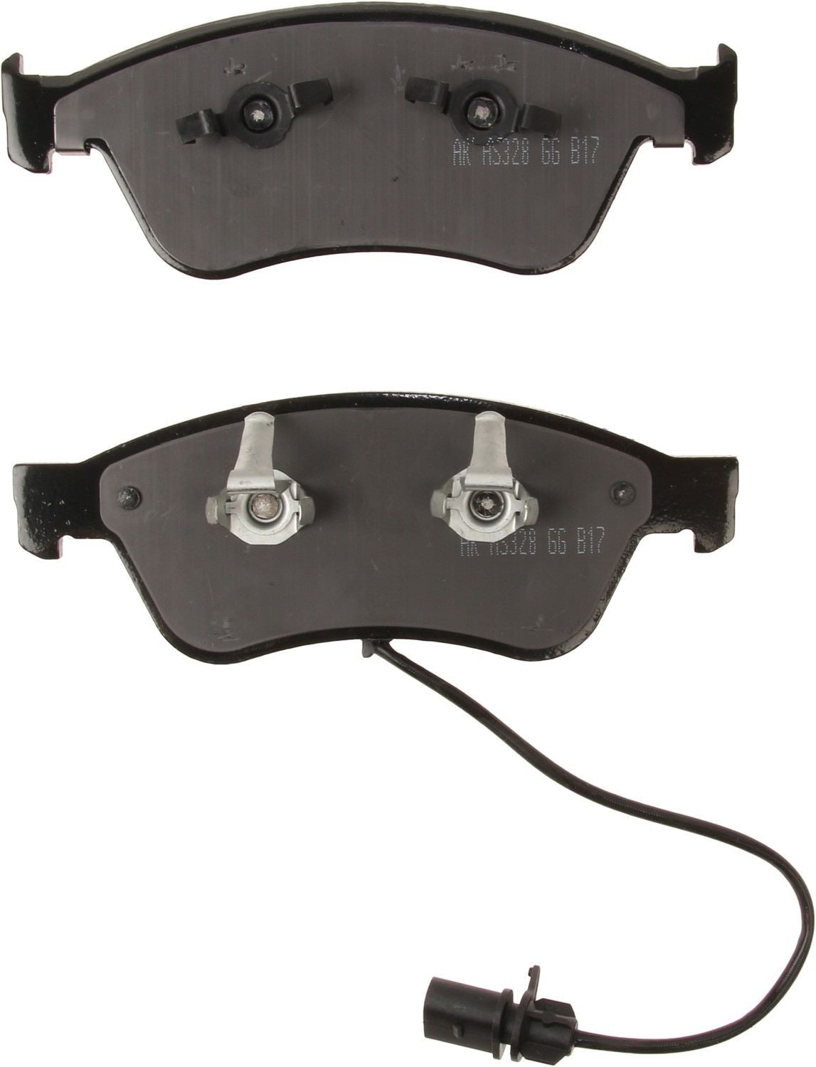 Back View of Front Disc Brake Pad Set AKEBONO EUR1024