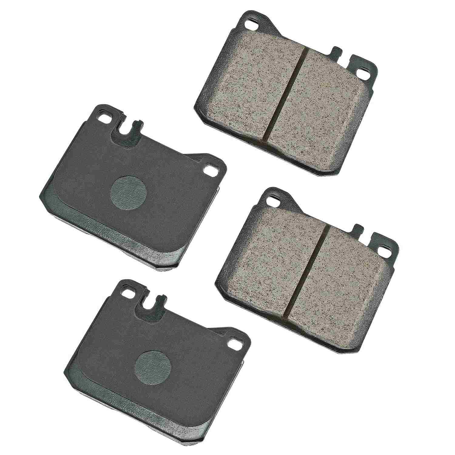 Front View of Front Disc Brake Pad Set AKEBONO EUR1072