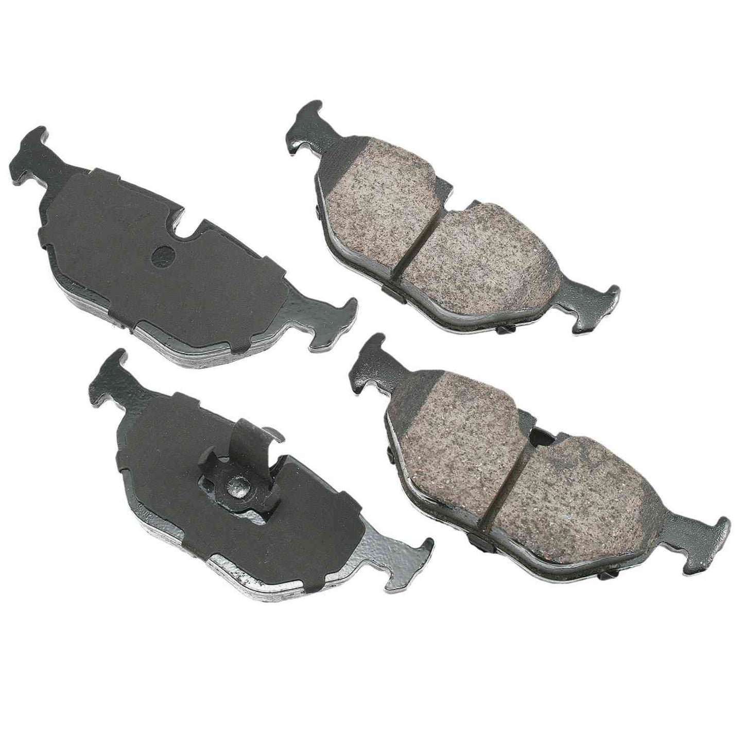 Front View of Rear Disc Brake Pad Set AKEBONO EUR1239