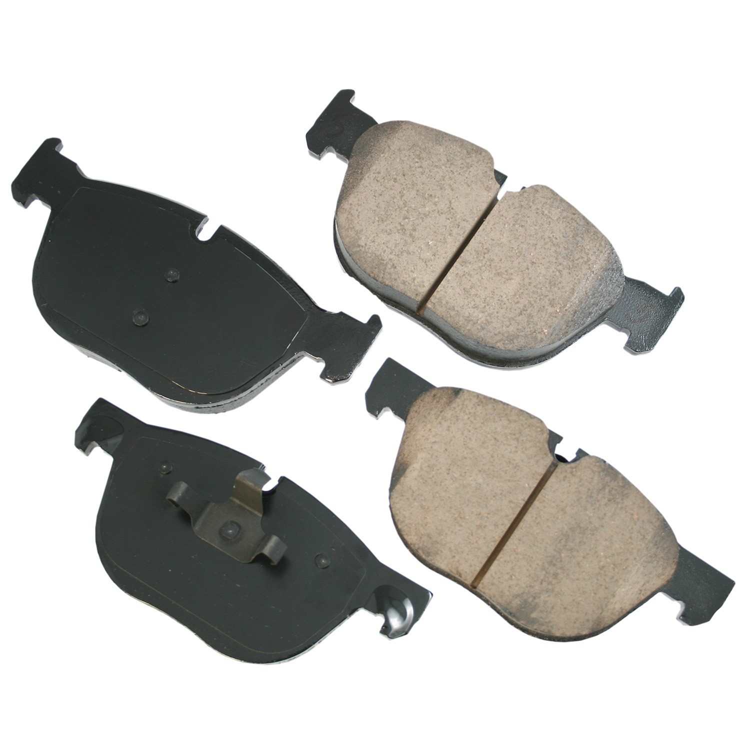 Front View of Front Disc Brake Pad Set AKEBONO EUR1294