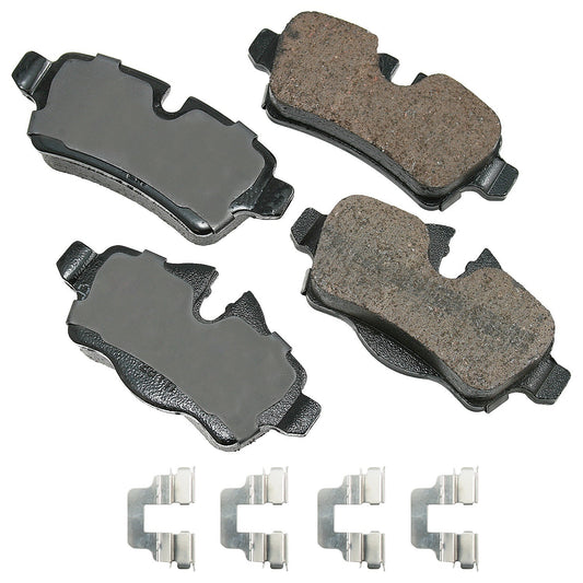 Front View of Rear Disc Brake Pad Set AKEBONO EUR1309A