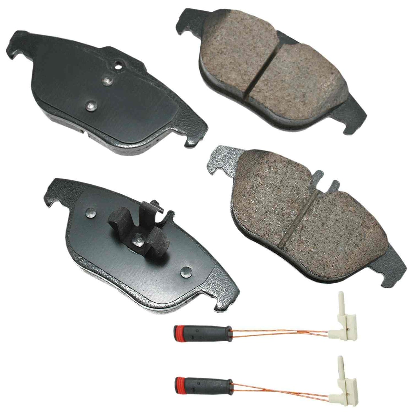 Front View of Rear Disc Brake Pad Set AKEBONO EUR1341