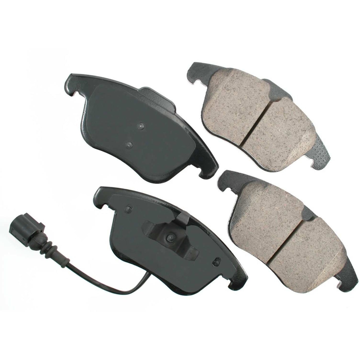 Front View of Front Disc Brake Pad Set AKEBONO EUR1375