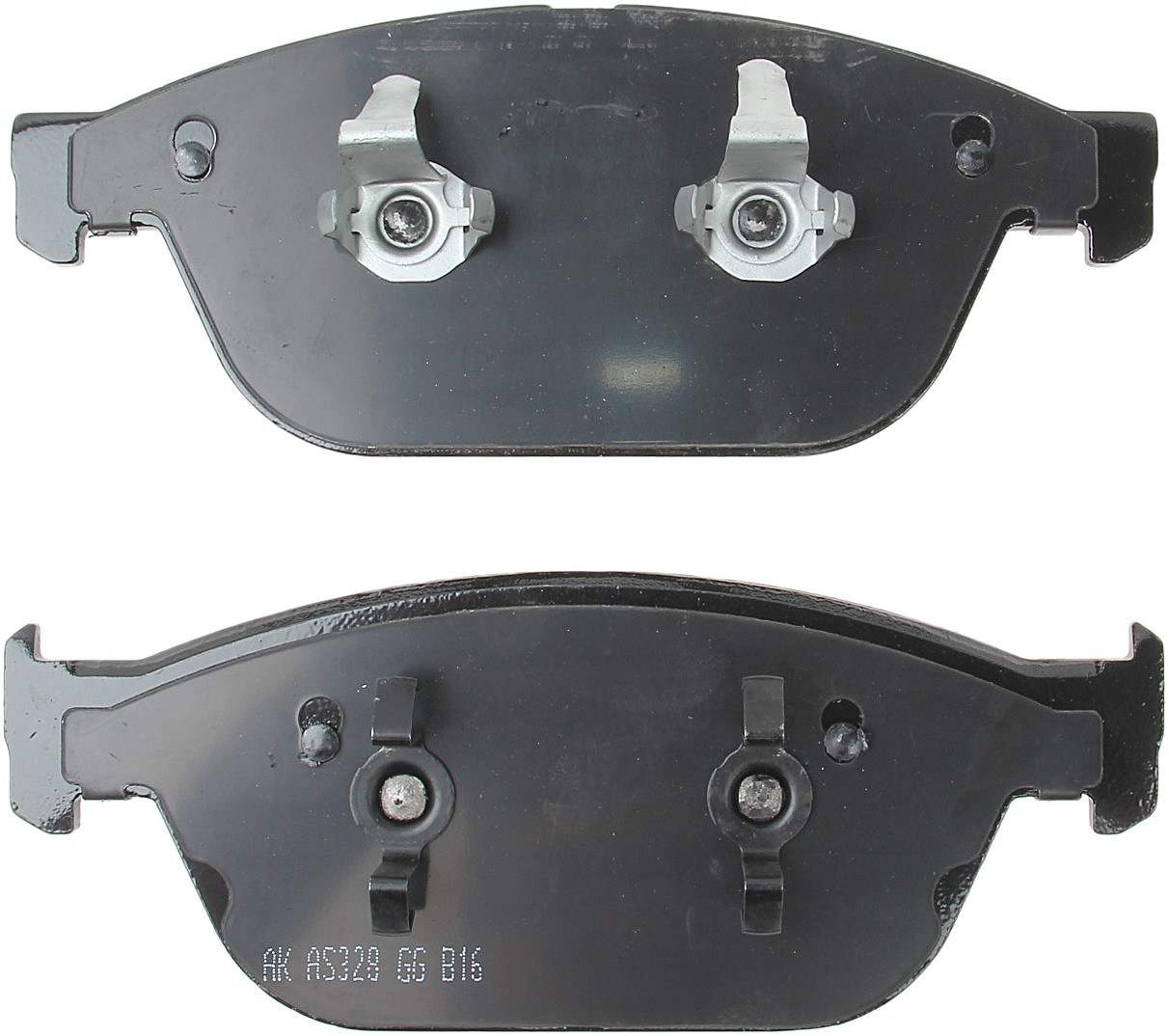 Back View of Front Disc Brake Pad Set AKEBONO EUR1546