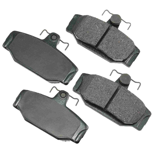 Front View of Rear Disc Brake Pad Set AKEBONO EUR391