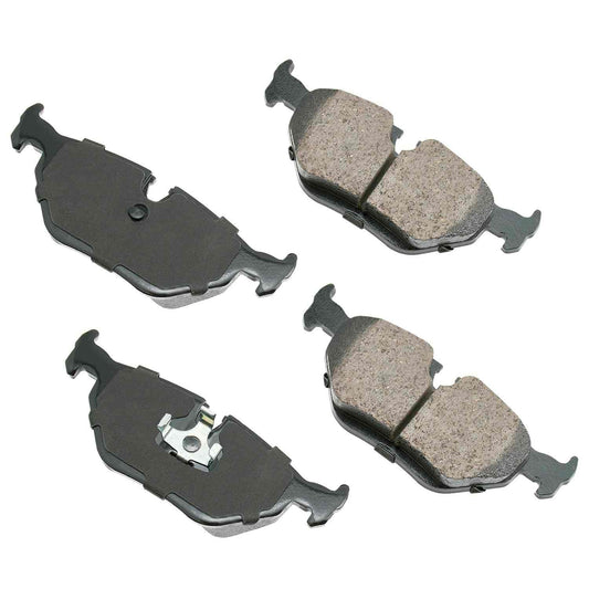 Front View of Rear Disc Brake Pad Set AKEBONO EUR396A