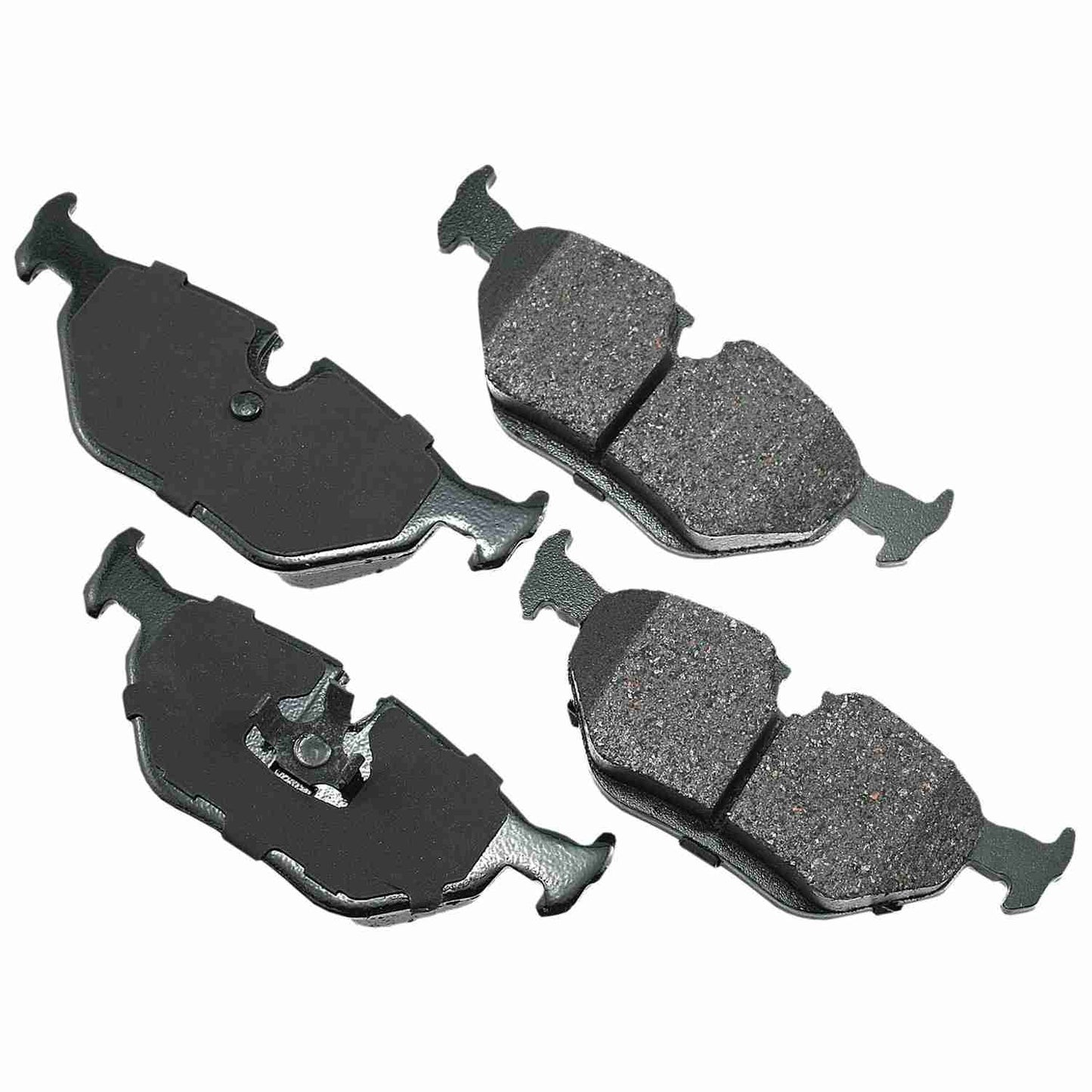 Front View of Rear Disc Brake Pad Set AKEBONO EUR396