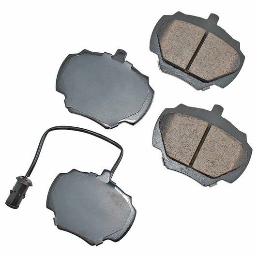 Front View of Rear Disc Brake Pad Set AKEBONO EUR518