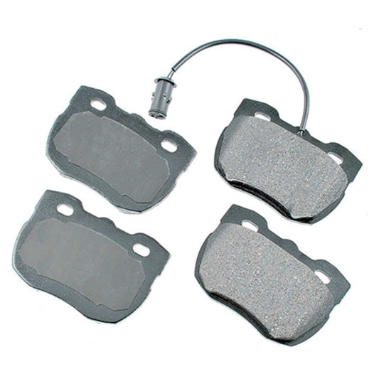 Front View of Front Disc Brake Pad Set AKEBONO EUR520