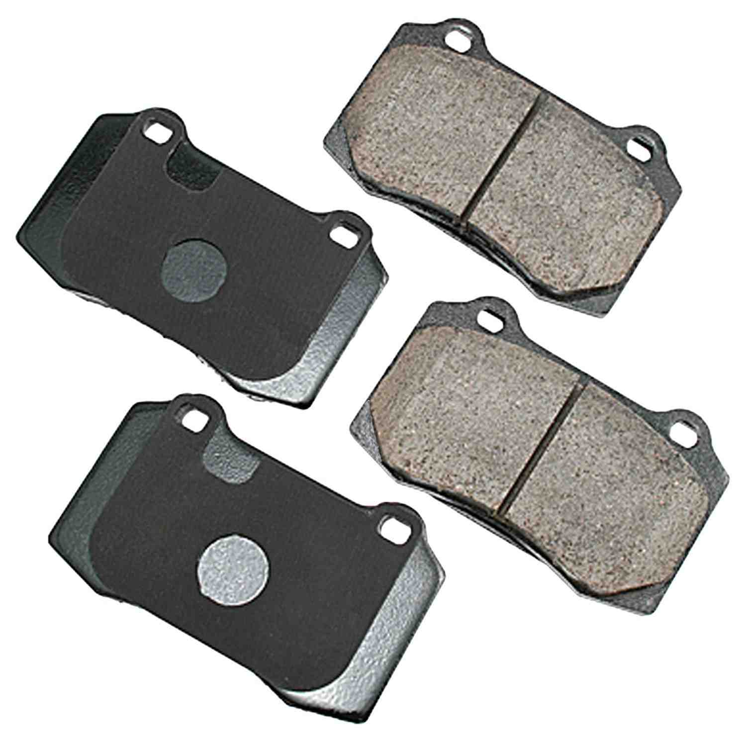 Front View of Rear Disc Brake Pad Set AKEBONO EUR592