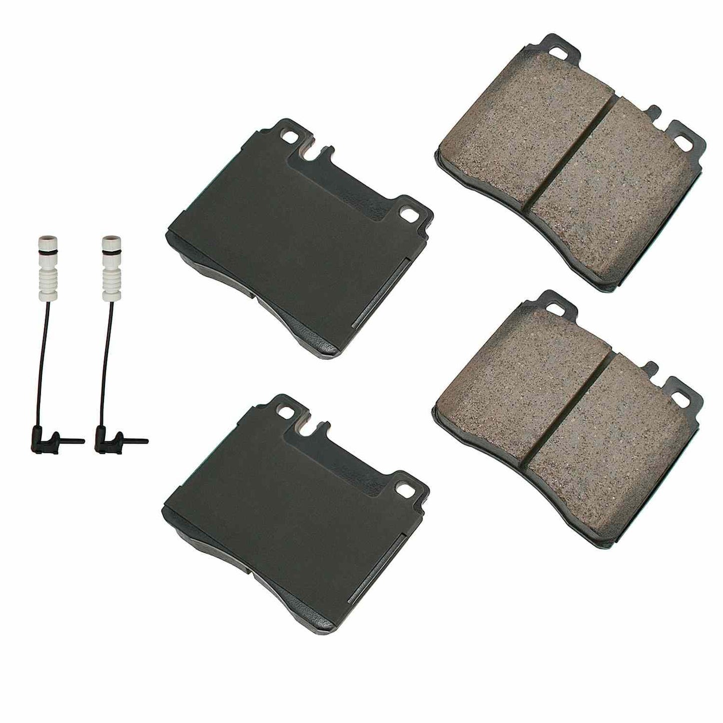 Front View of Front Disc Brake Pad Set AKEBONO EUR689