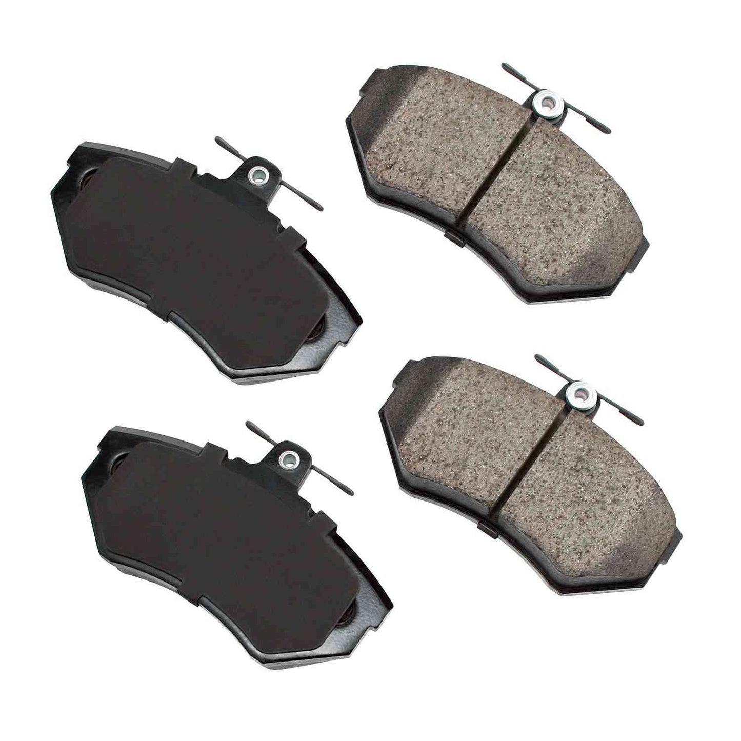 Front View of Front Disc Brake Pad Set AKEBONO EUR704