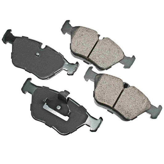 Front View of Front Disc Brake Pad Set AKEBONO EUR725