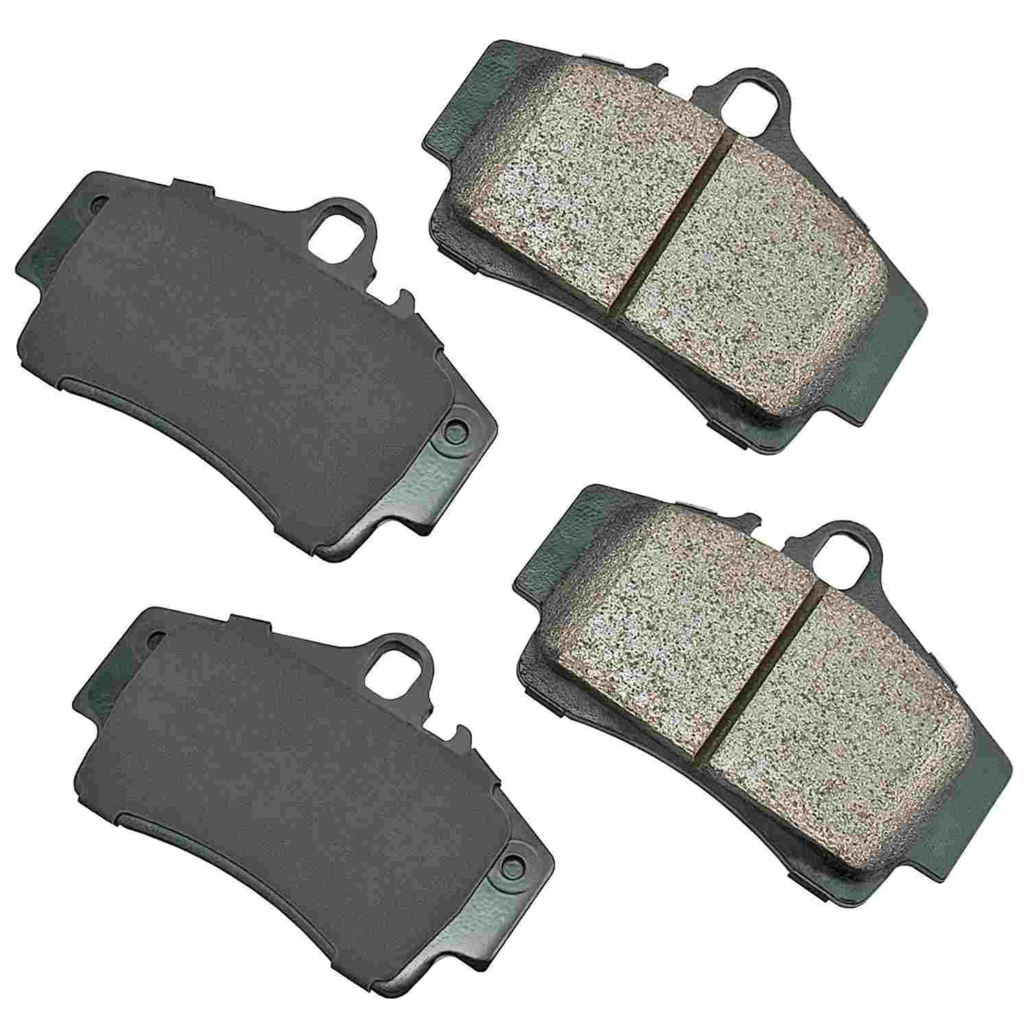 Front View of Rear Disc Brake Pad Set AKEBONO EUR738