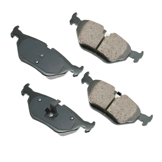 Front View of Rear Disc Brake Pad Set AKEBONO EUR763