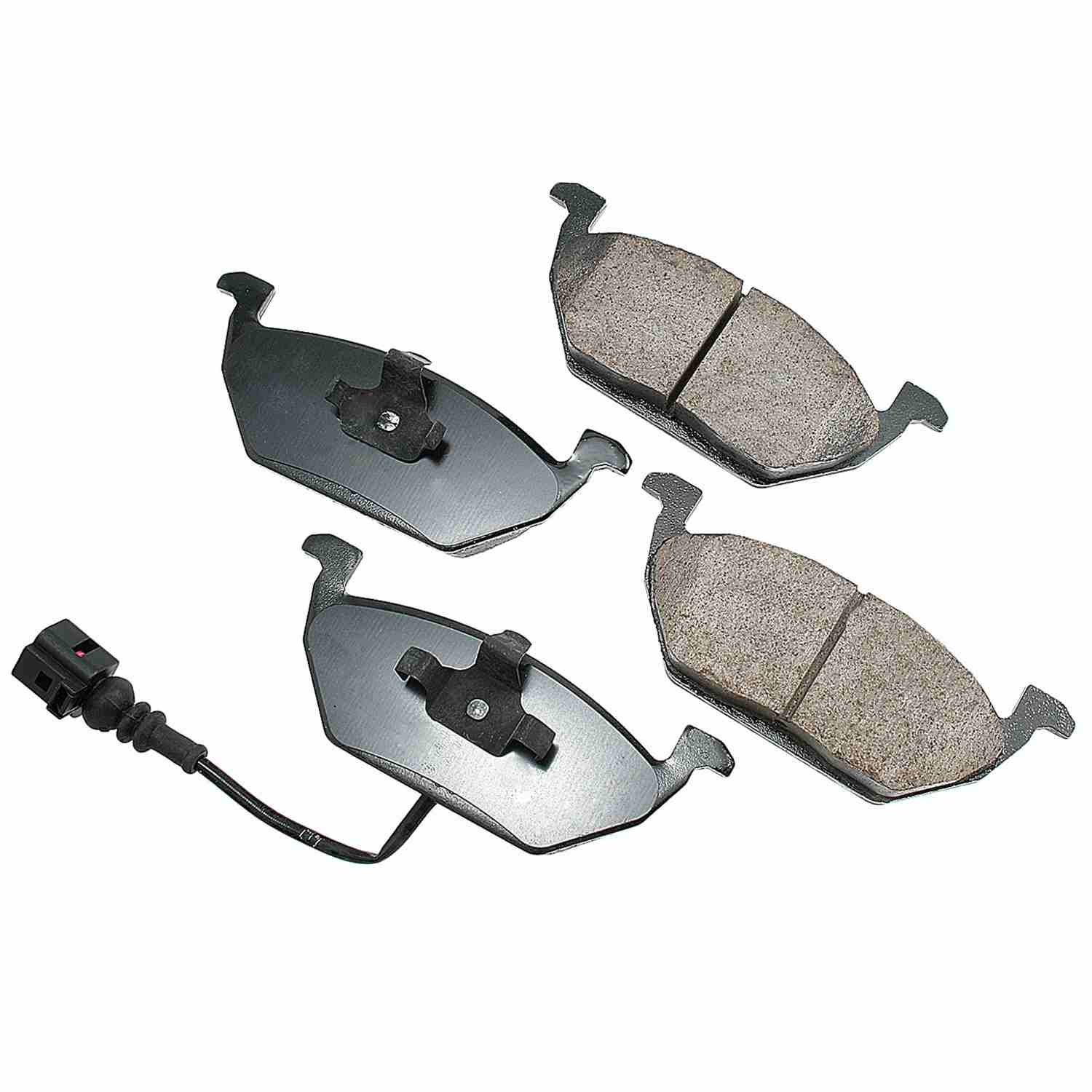 Front View of Front Disc Brake Pad Set AKEBONO EUR768A