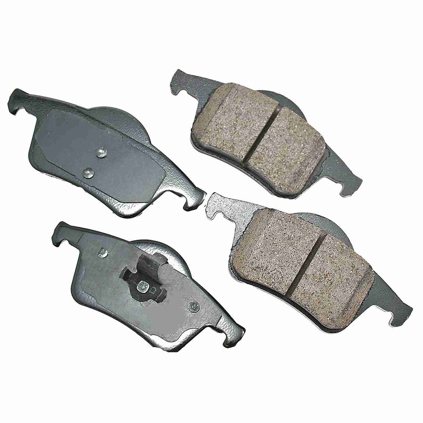 Front View of Rear Disc Brake Pad Set AKEBONO EUR795