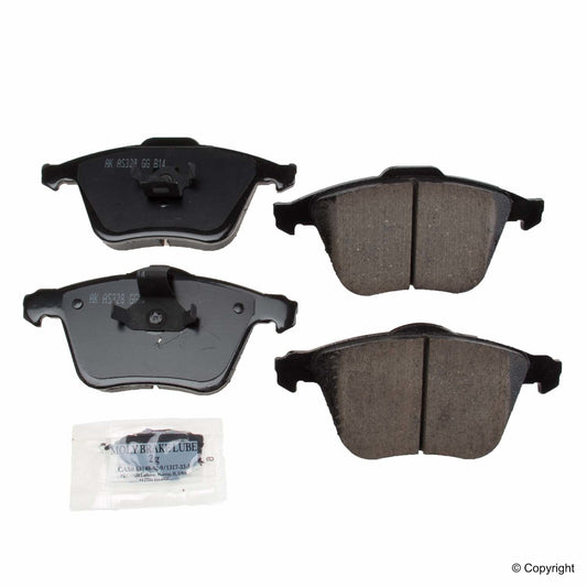 Top View of Front Disc Brake Pad Set AKEBONO EUR915A