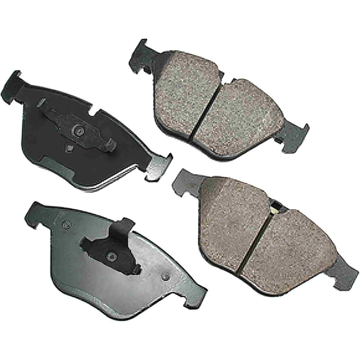 Front View of Front Disc Brake Pad Set AKEBONO EUR918