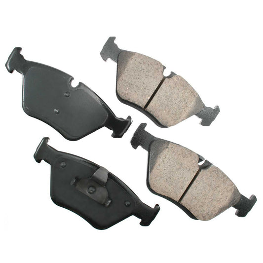 Front View of Front Disc Brake Pad Set AKEBONO EUR946A