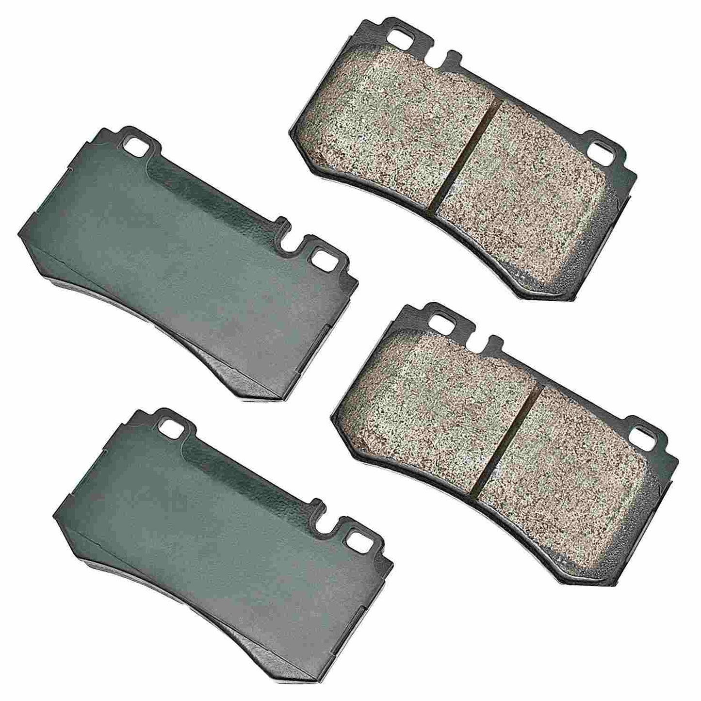 Front View of Rear Disc Brake Pad Set AKEBONO EUR984