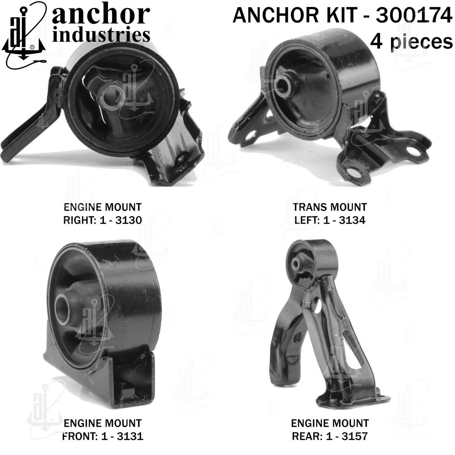 Right View of Engine Mount Kit ANCHOR 300174