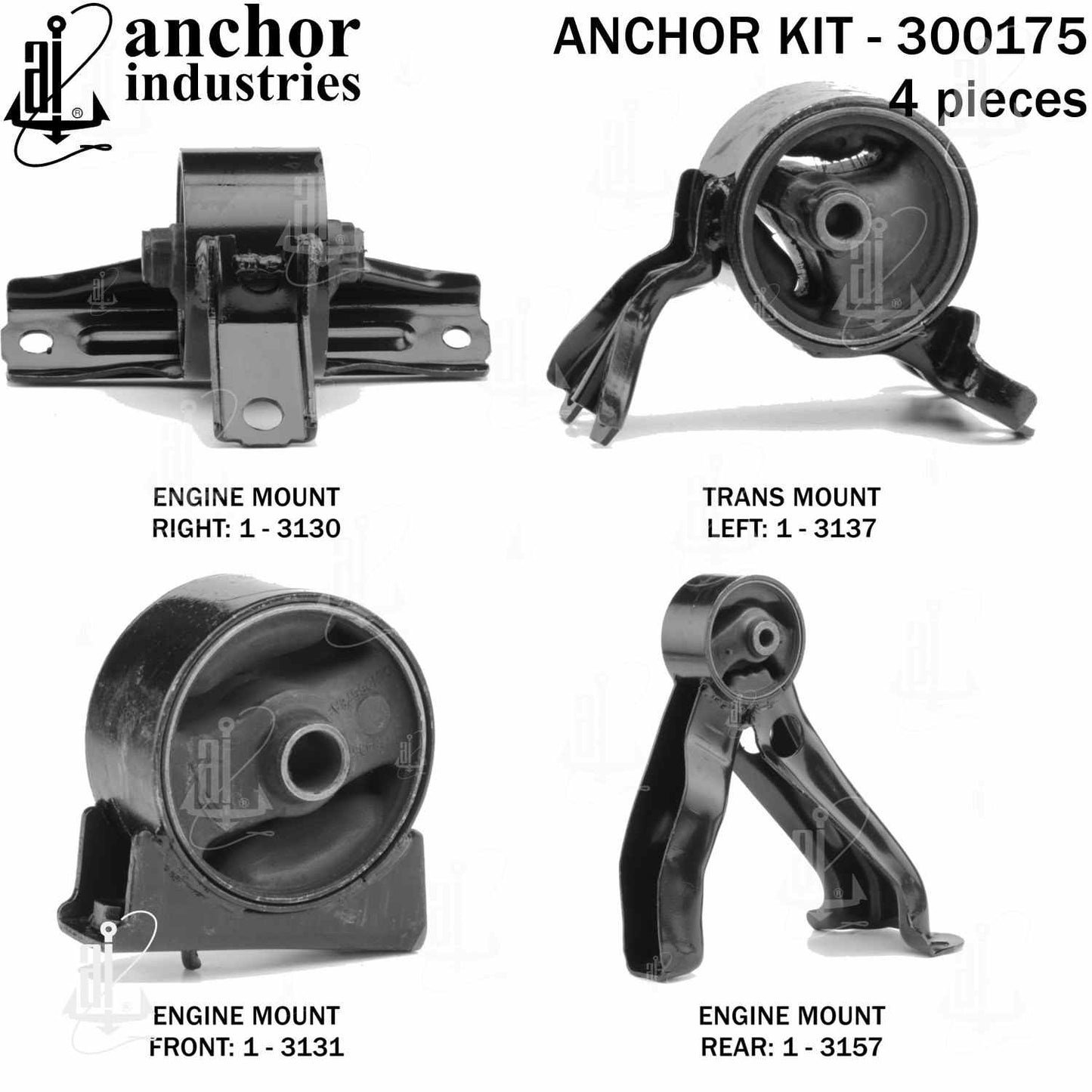 Back View of Engine Mount Kit ANCHOR 300175