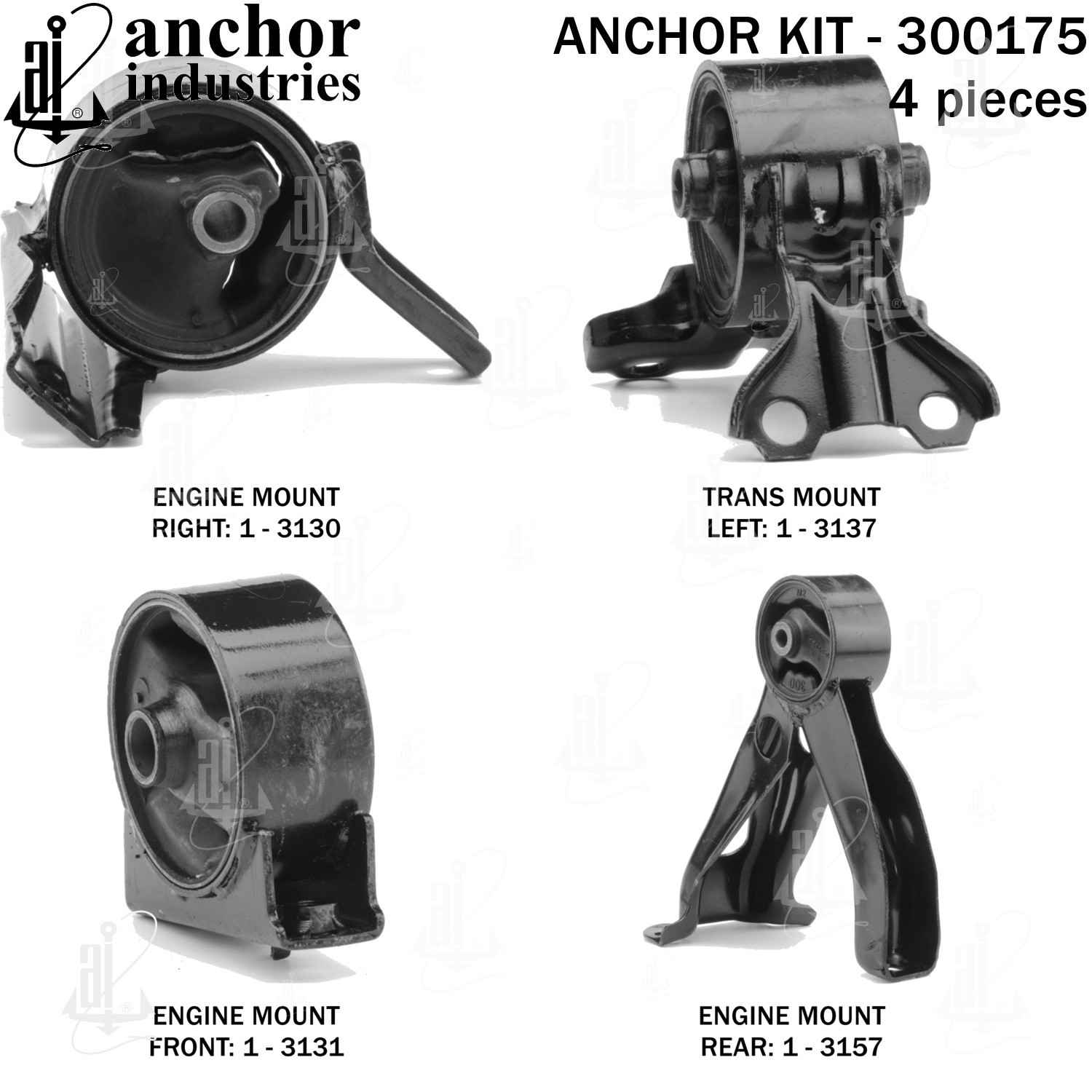 Left View of Engine Mount Kit ANCHOR 300175