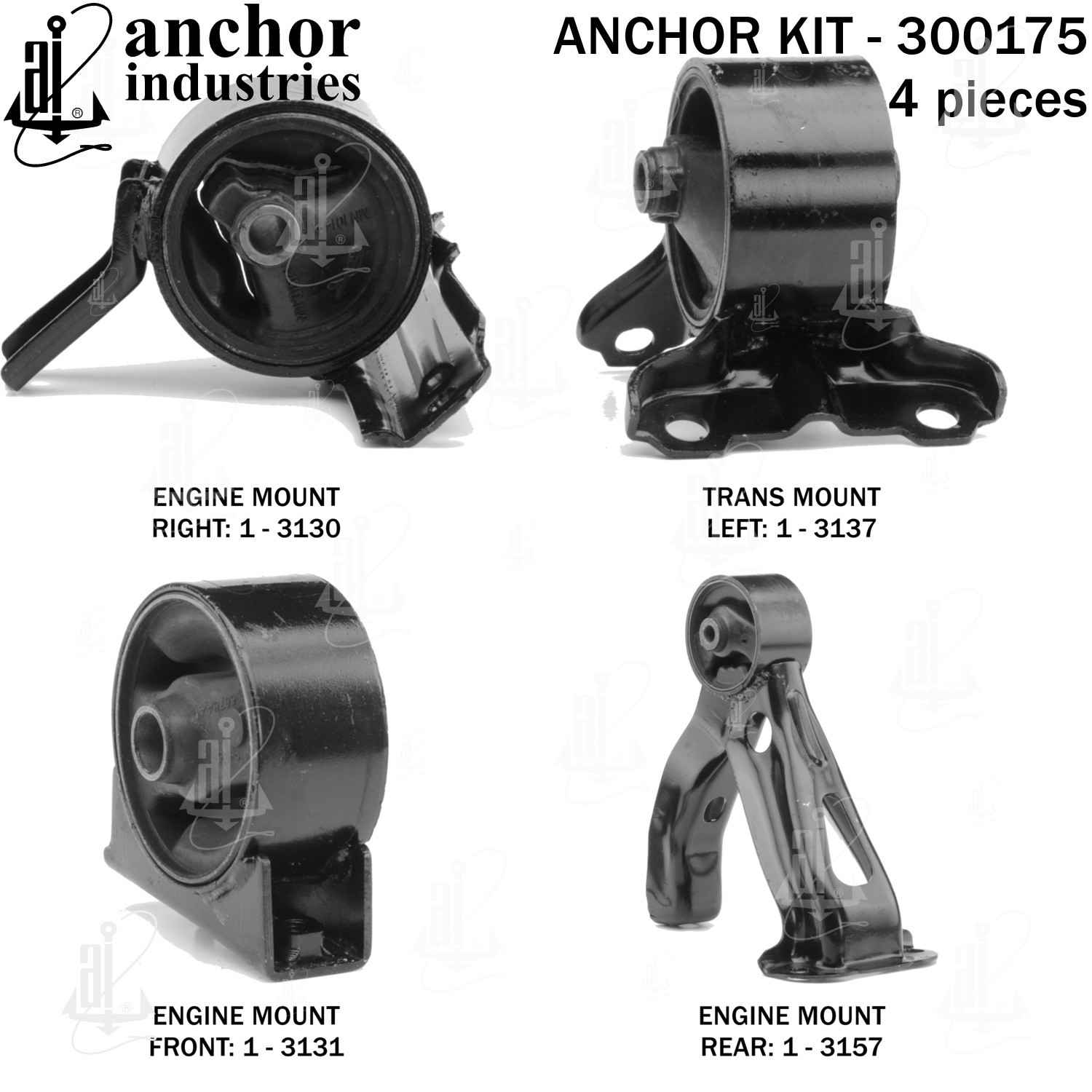 Right View of Engine Mount Kit ANCHOR 300175