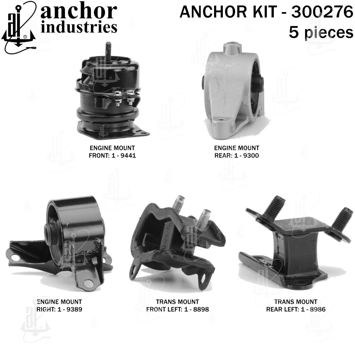 Left View of Engine Mount Kit ANCHOR 300276