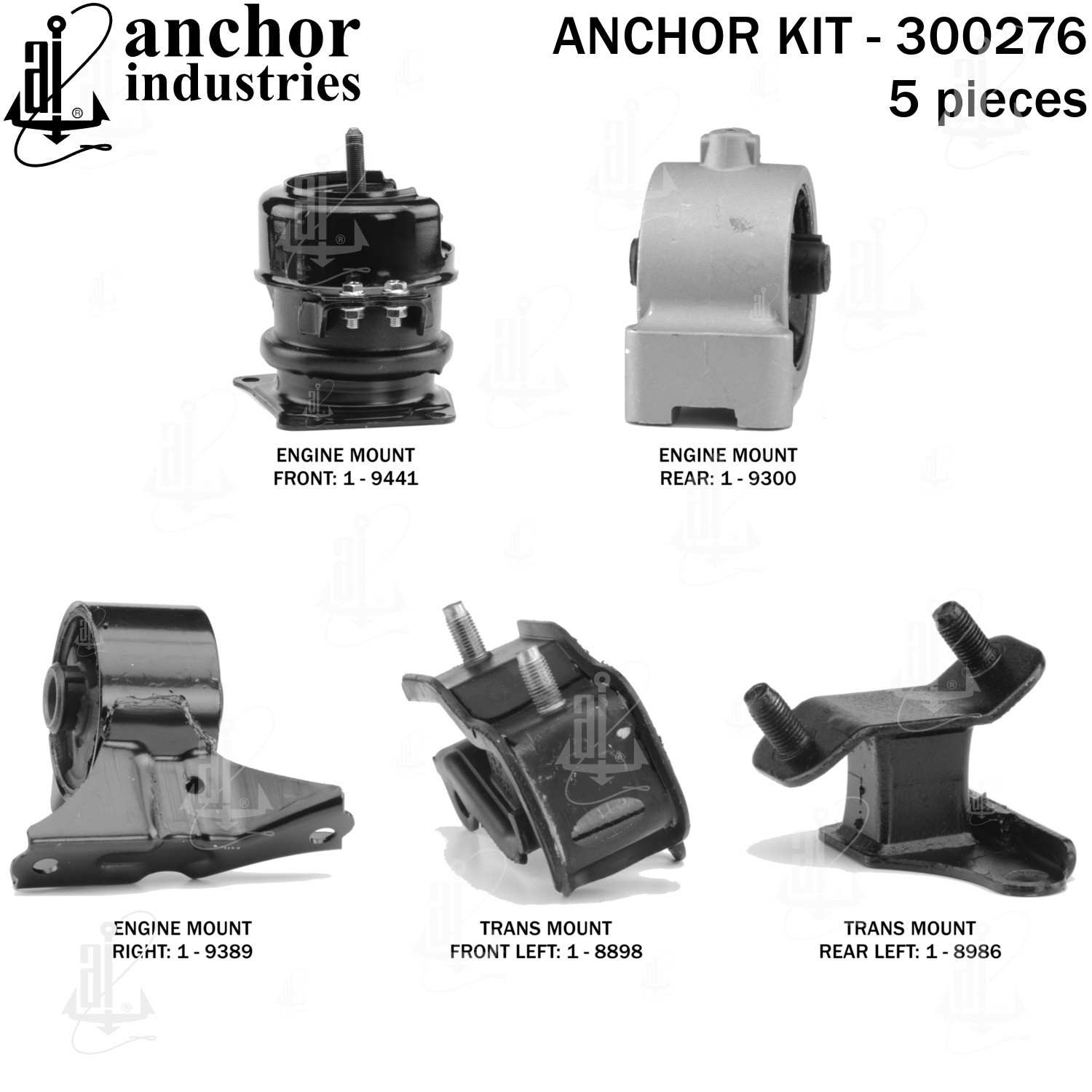 Right View of Engine Mount Kit ANCHOR 300276