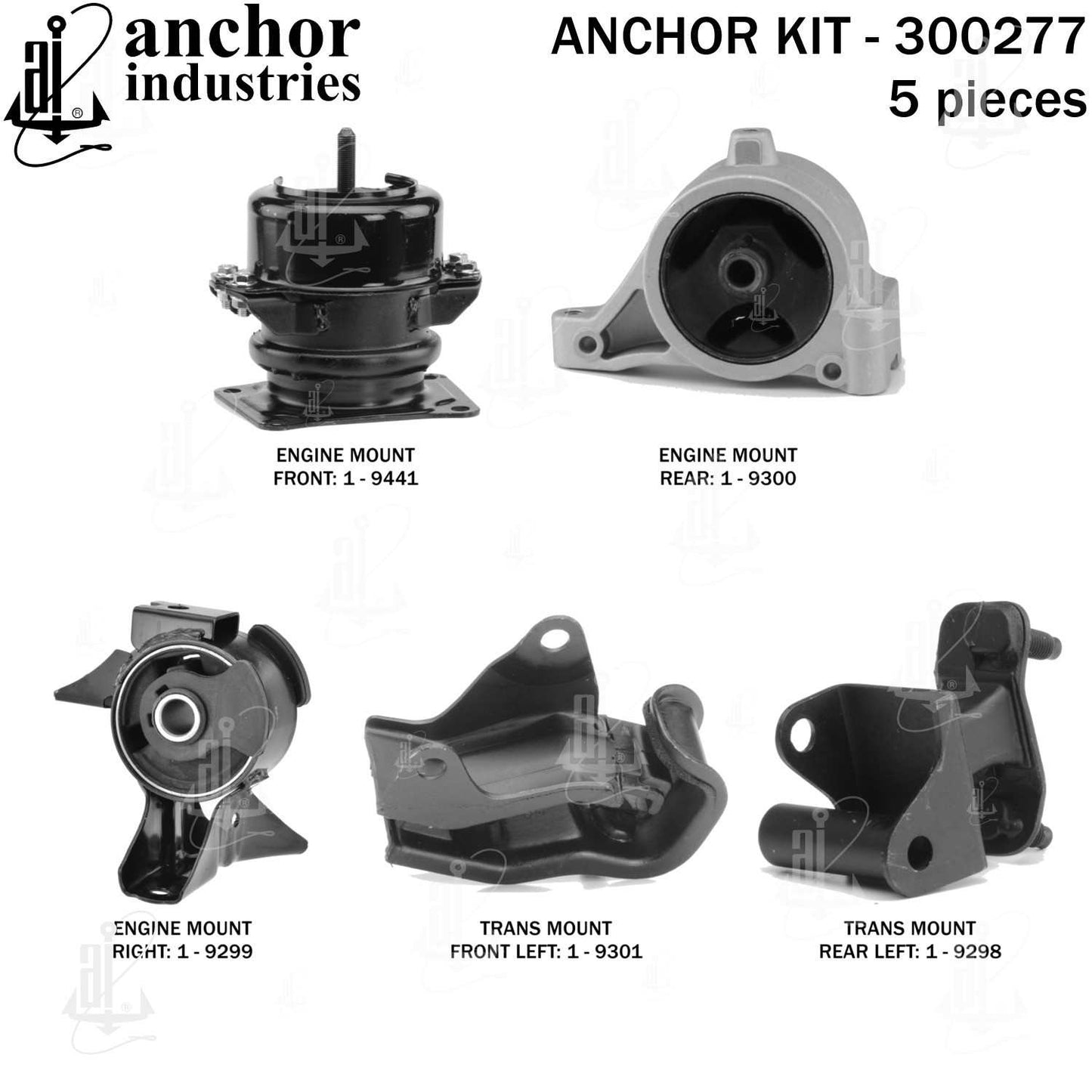 Back View of Engine Mount Kit ANCHOR 300277