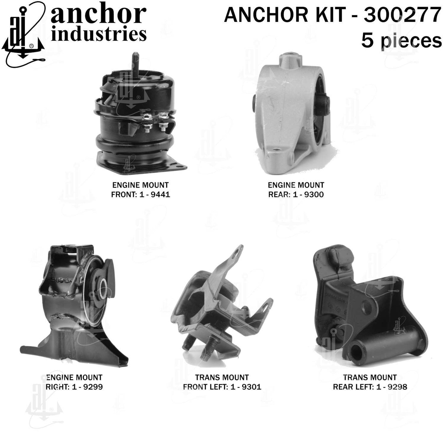 Left View of Engine Mount Kit ANCHOR 300277