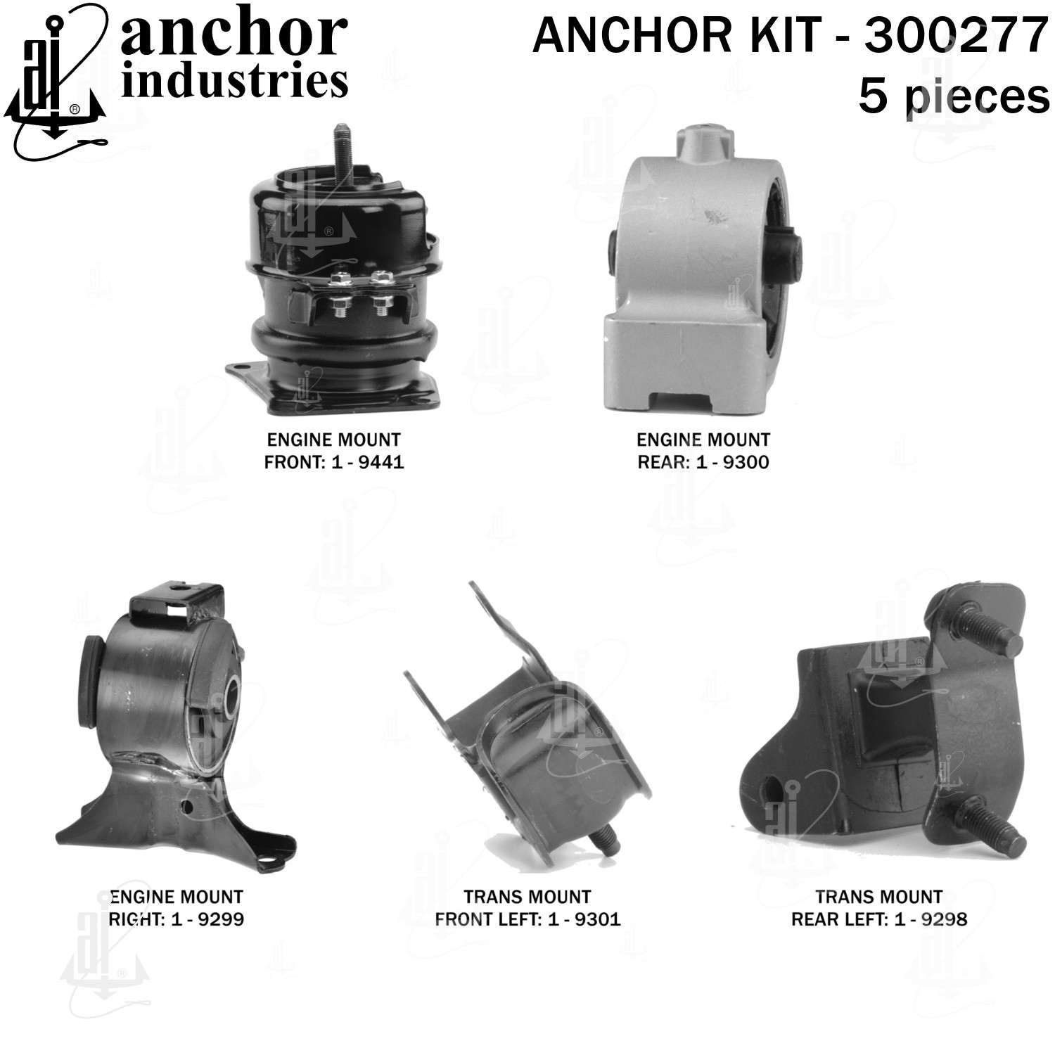 Right View of Engine Mount Kit ANCHOR 300277