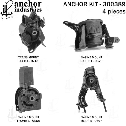 Back View of Engine Mount Kit ANCHOR 300389