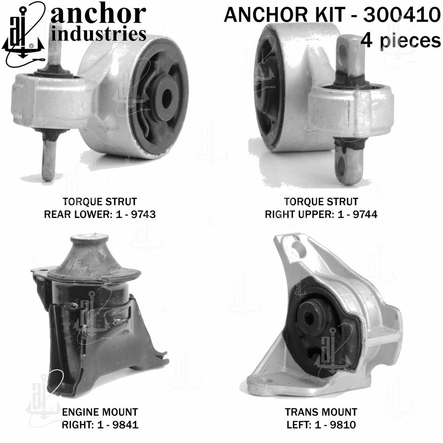 Right View of Engine Mount Kit ANCHOR 300410