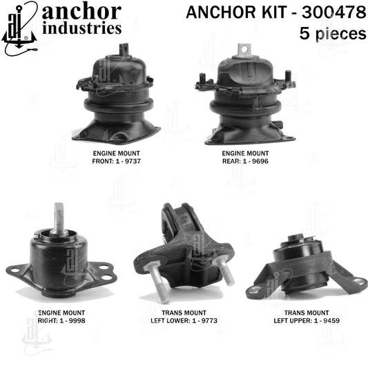 Back View of Engine Mount Kit ANCHOR 300478