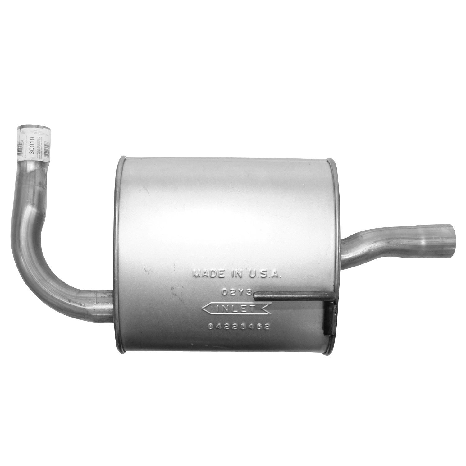 Top View of Left Exhaust Muffler Assembly AP 30010