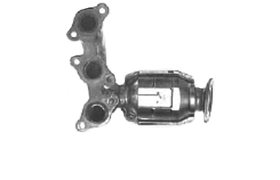 Front View of Front Catalytic Converter with Integrated Exhaust Manifold AP 641204