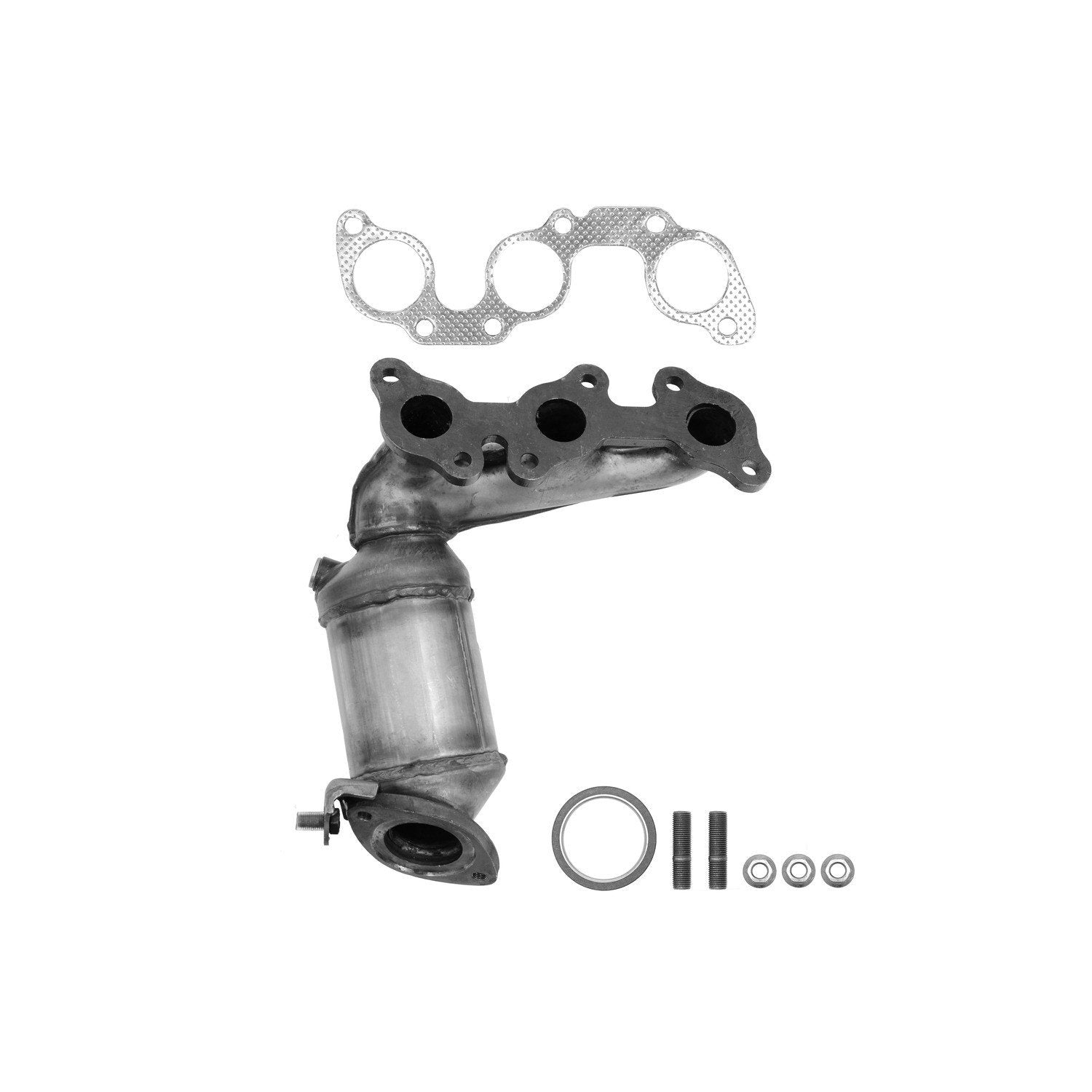 Kit View of Front Catalytic Converter with Integrated Exhaust Manifold AP 641204