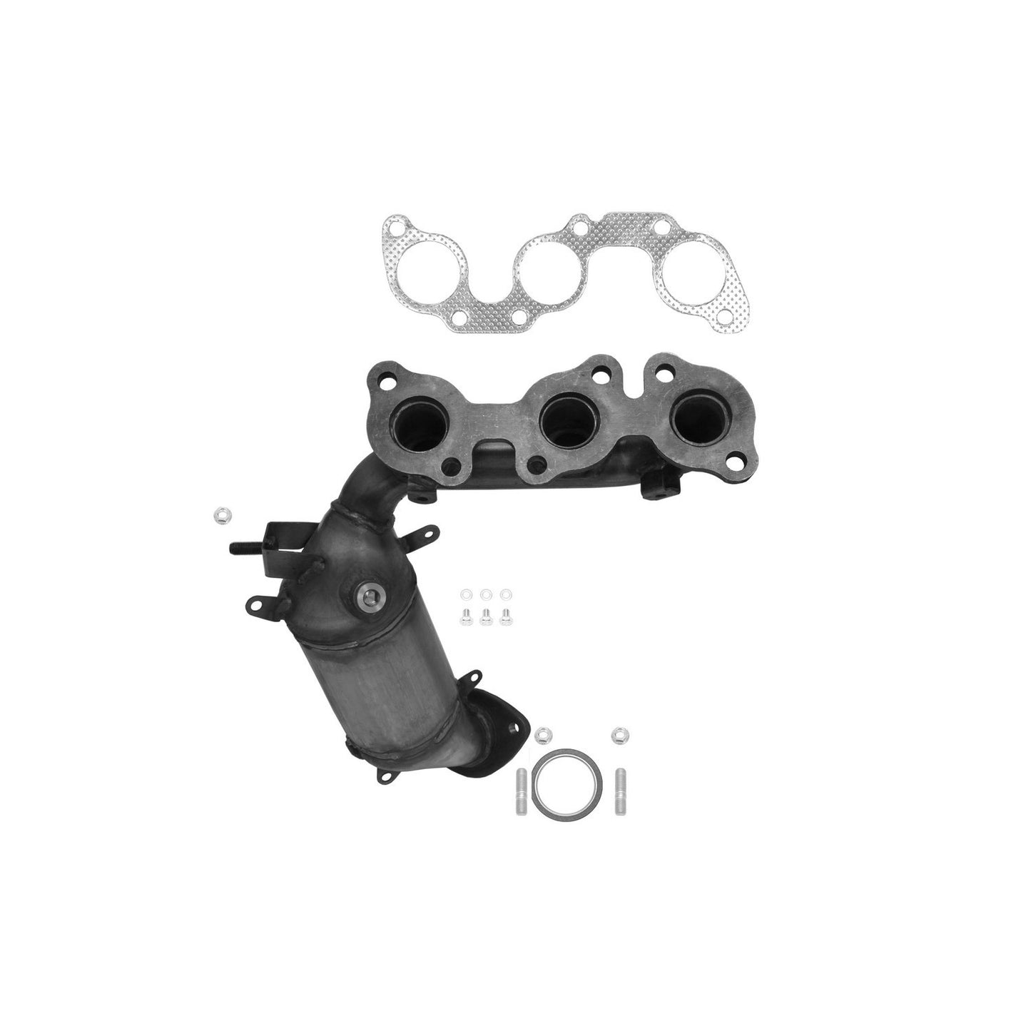 Kit View of Rear Catalytic Converter with Integrated Exhaust Manifold AP 641240