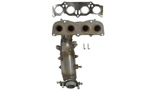 Top View of Front Catalytic Converter with Integrated Exhaust Manifold AP 641342