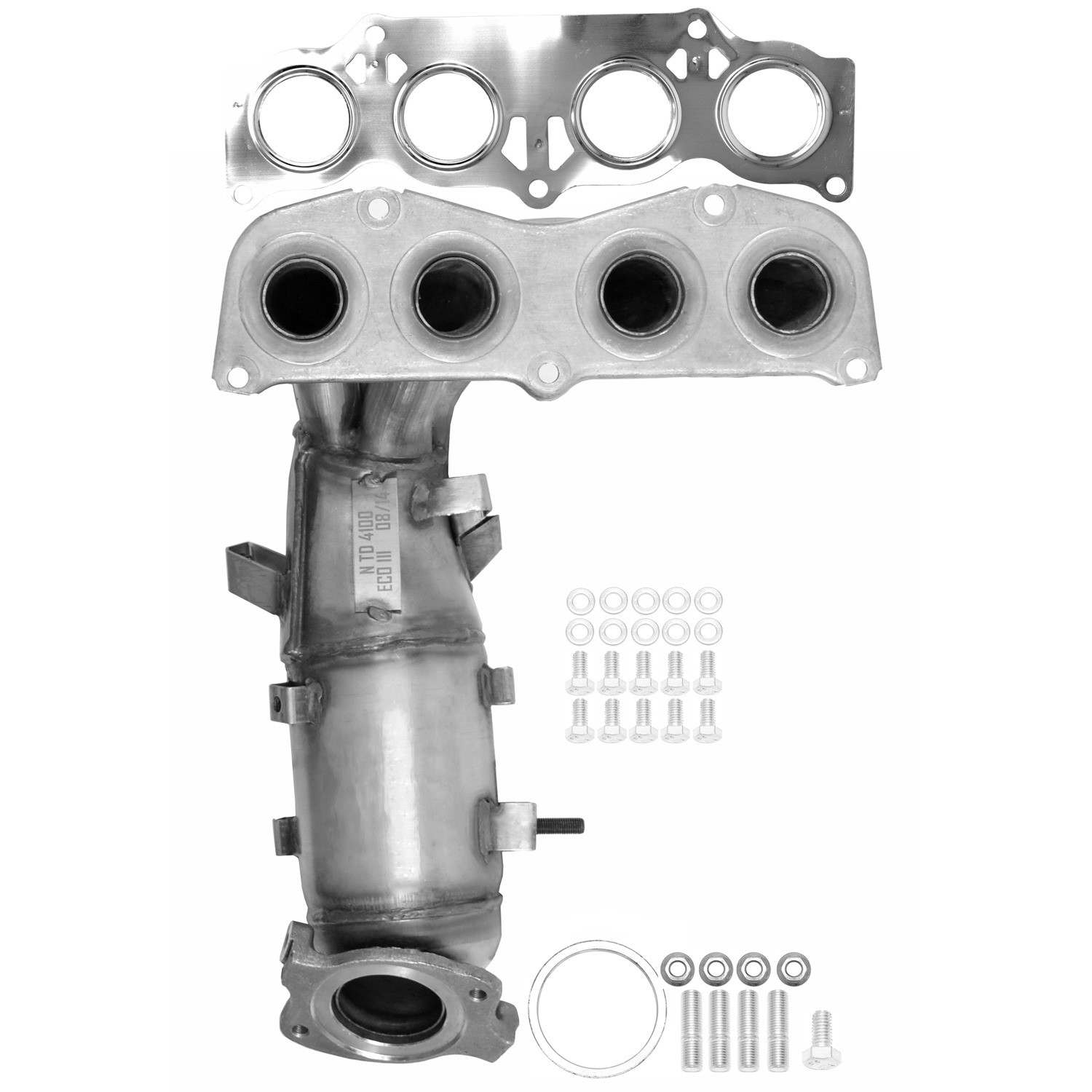 Kit View of Front Catalytic Converter with Integrated Exhaust Manifold AP 641518