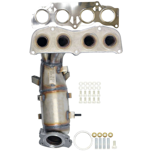 Top View of Front Catalytic Converter with Integrated Exhaust Manifold AP 641518