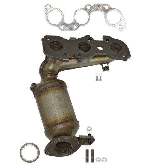 Top View of Front Left Catalytic Converter with Integrated Exhaust Manifold AP 641525