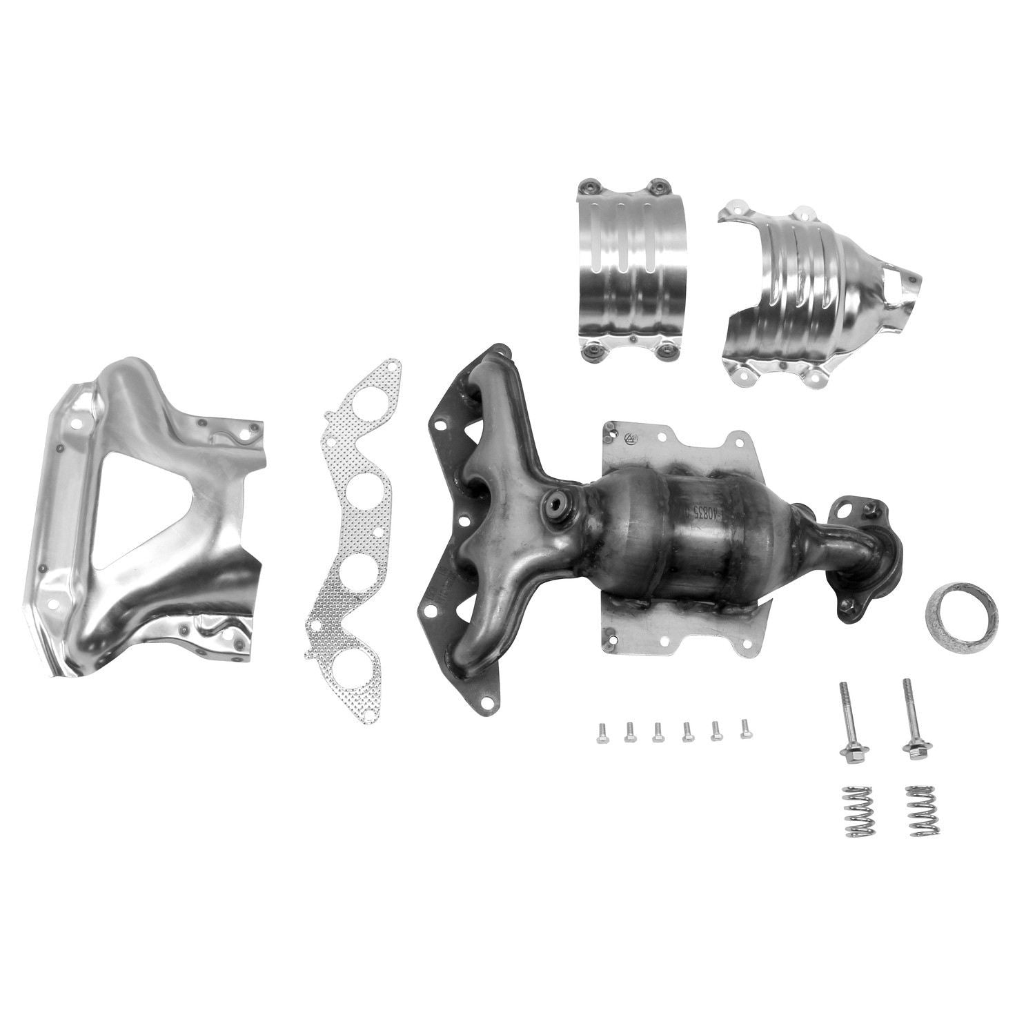 Top View of Catalytic Converter with Integrated Exhaust Manifold AP 642281