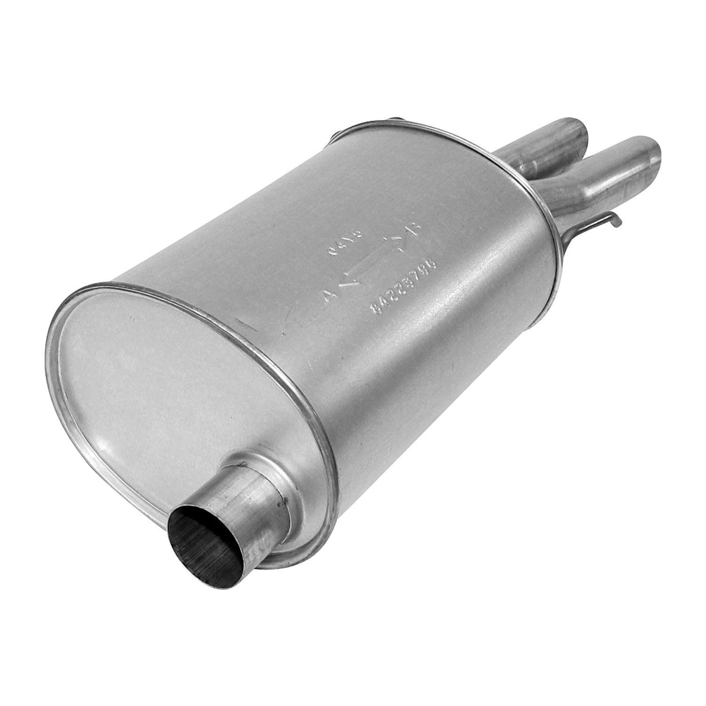 Front View of Rear Exhaust Muffler AP 700338