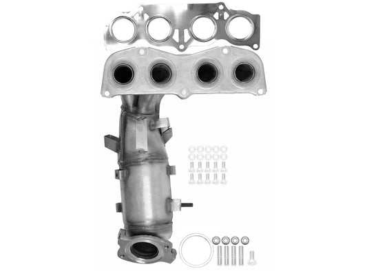 Top View of Front Catalytic Converter with Integrated Exhaust Manifold AP 771144