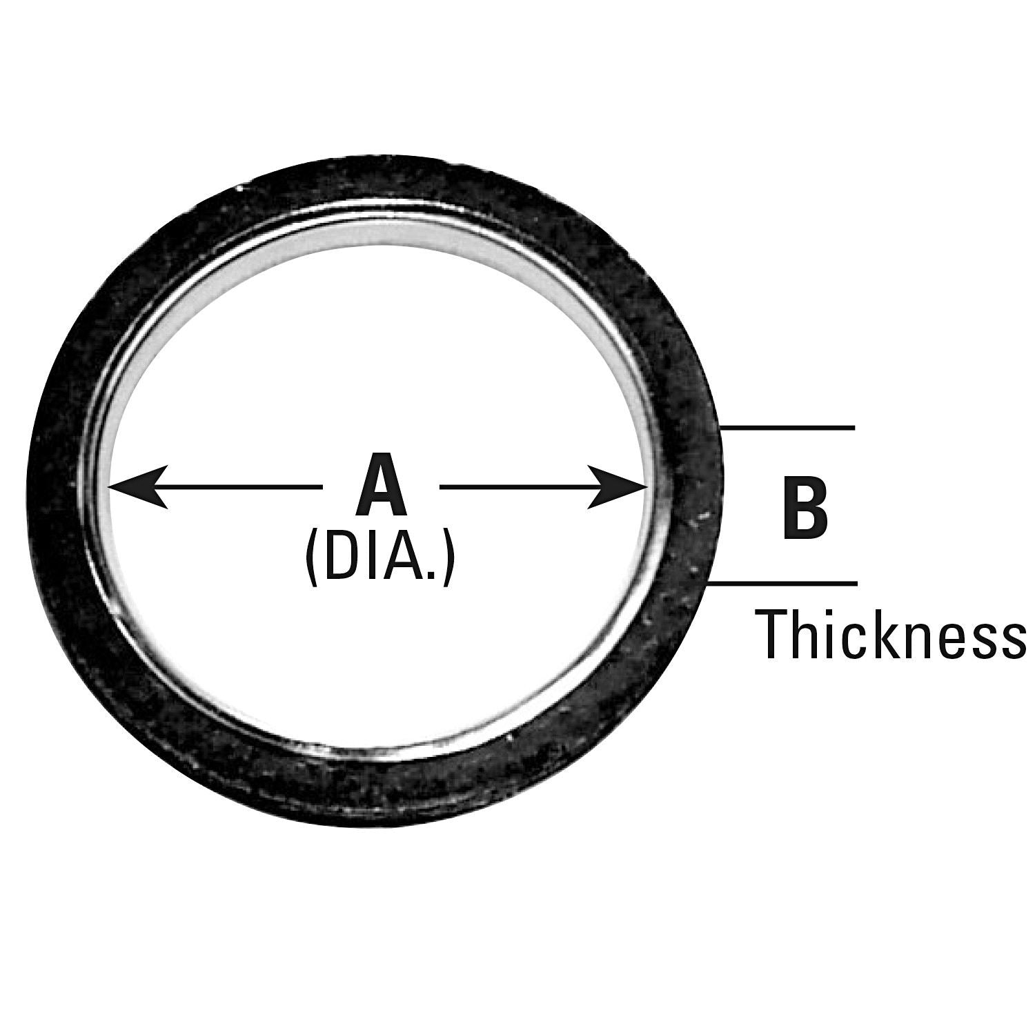 Top View of Exhaust Pipe Flange Gasket AP 8731